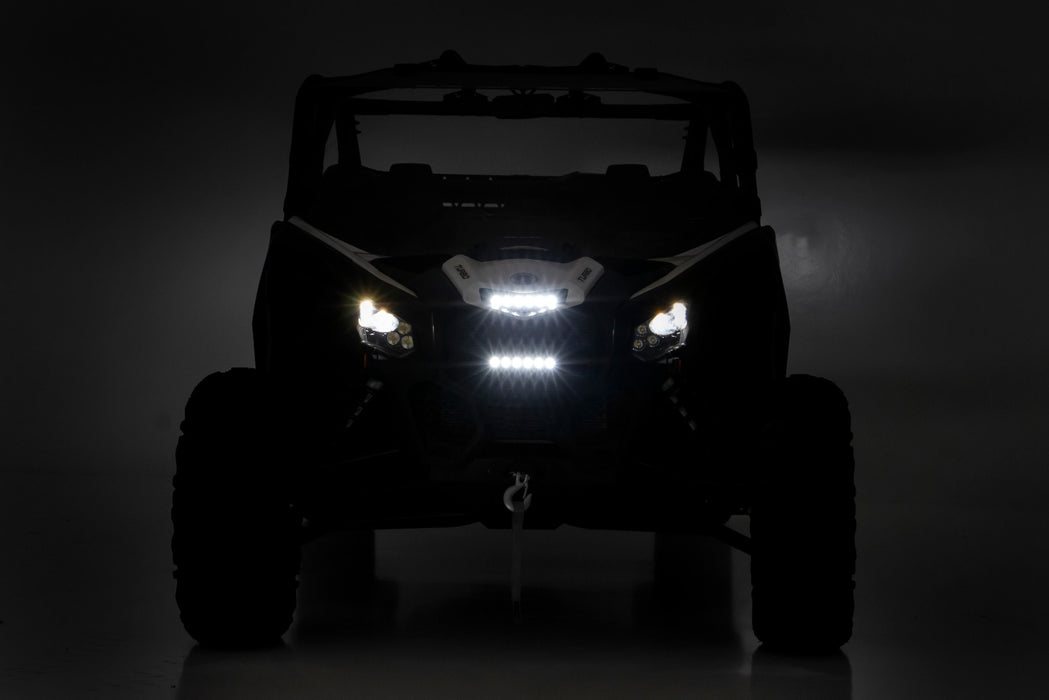 Rough Country Led Light Grille Mount 6" Black Slimline Can-Am Maverick X3 97022