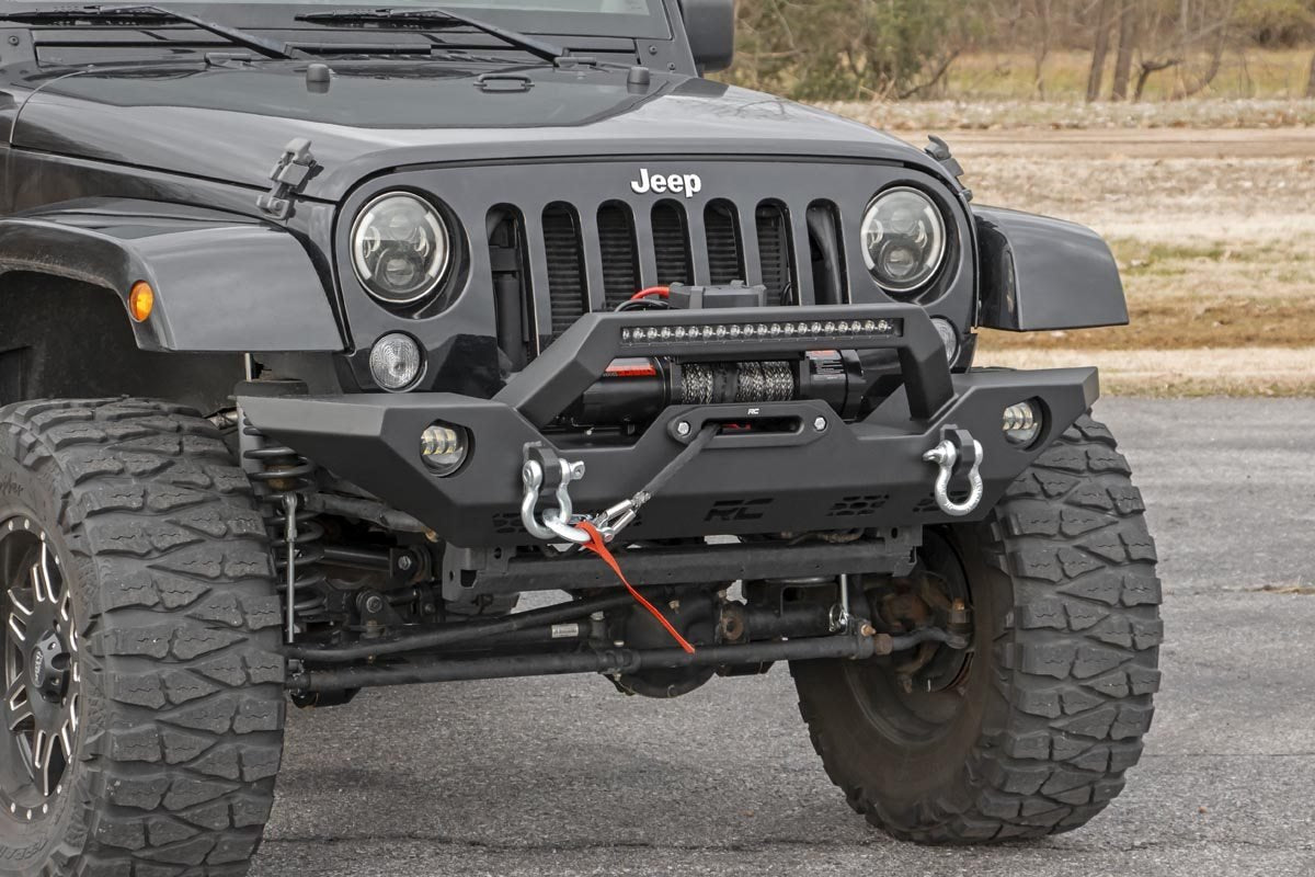 Rough Country Front Bumper Sport Oe Fog Fits Jeep Gladiator Jt/Wrangler Jk & Jl 10596