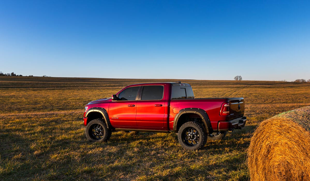 Rough Country Defender Pocket Fender Flares Gloss Black Ram 1500 (19-23) A-D10914-RCGB