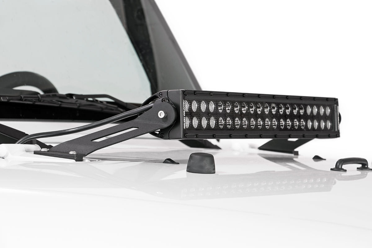 Rough Country Led Light Mount Hood 20" Fits Jeep Wrangler Jk (2007-2018) 70533