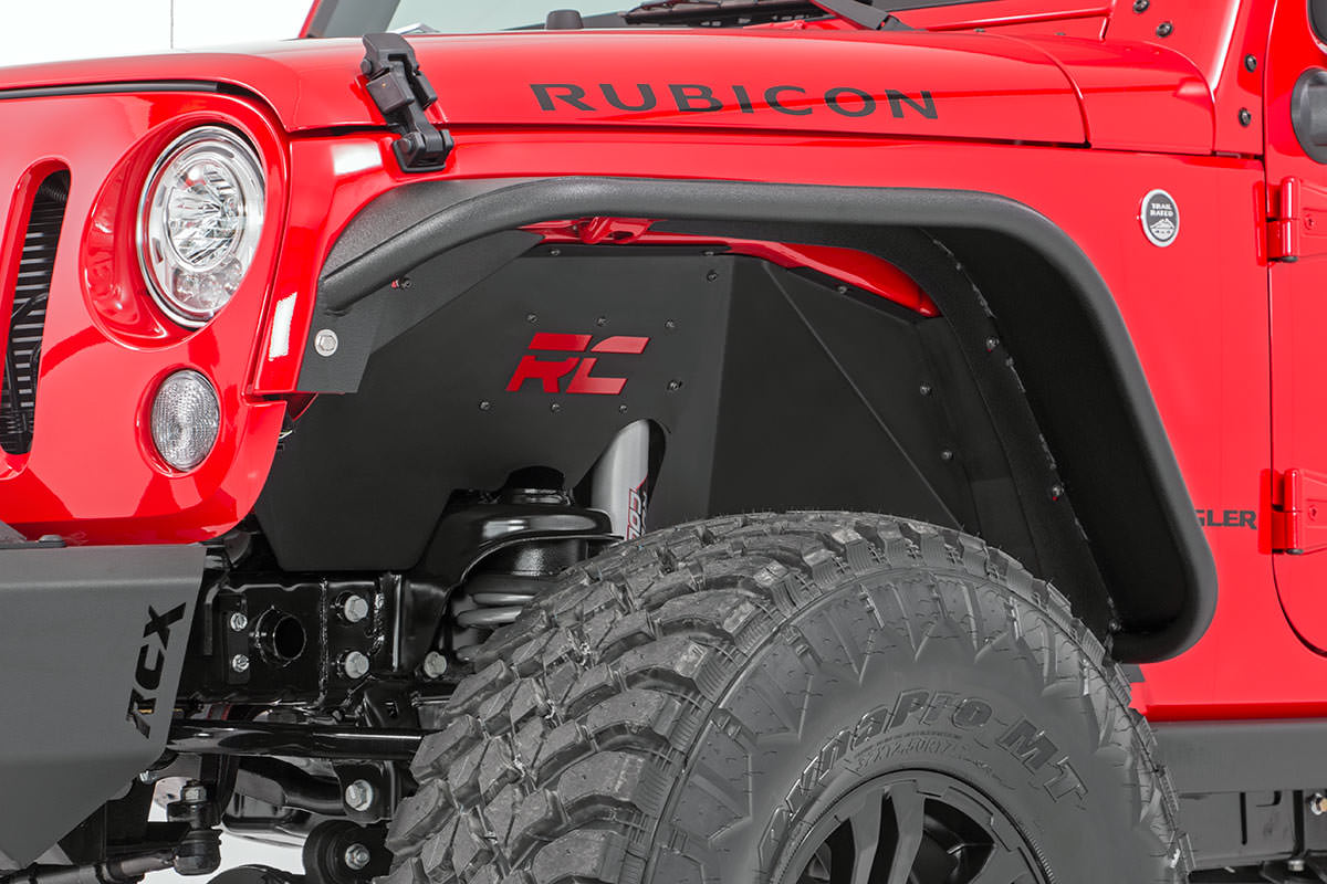 Rough Country Inner Fenders Front Fits Jeep Wrangler Jk (2007-2018) 1195