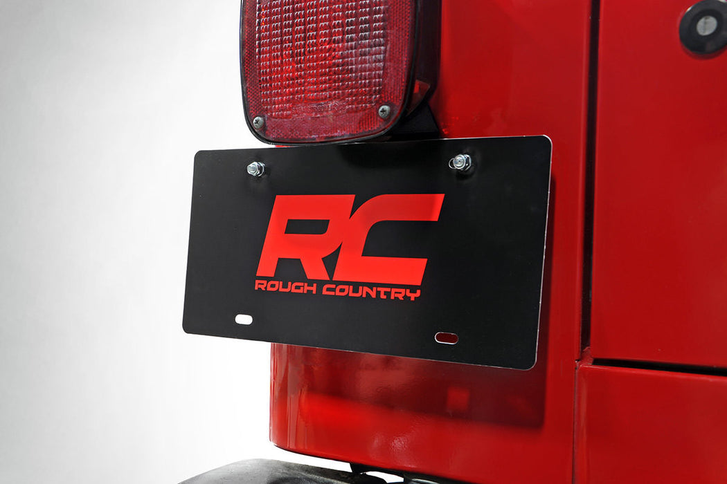 Rough Country License Plate Adapter compatible with Jeep Wrangler Tj 4Wd (1997-2006) 10510