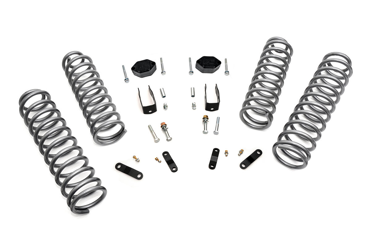 Rough Country 2.5 Inch Lift Kit Coils No Shocks Fits Jeep Wrangler Jk 4WD (07-18) 624