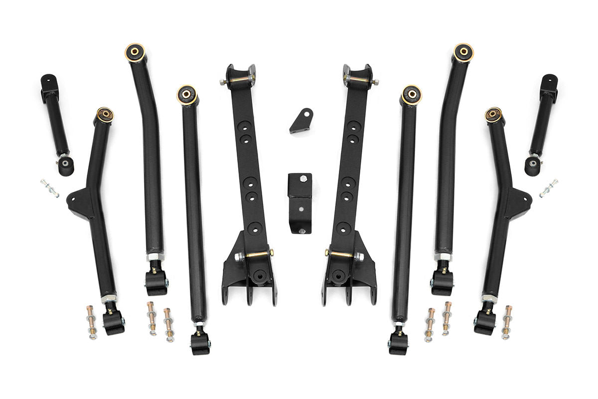 Rough Country Long Arm Upgrade Kit 4-6 Inch Lift Fits Jeep Wrangler Tj 4WD (97-06) 66300U