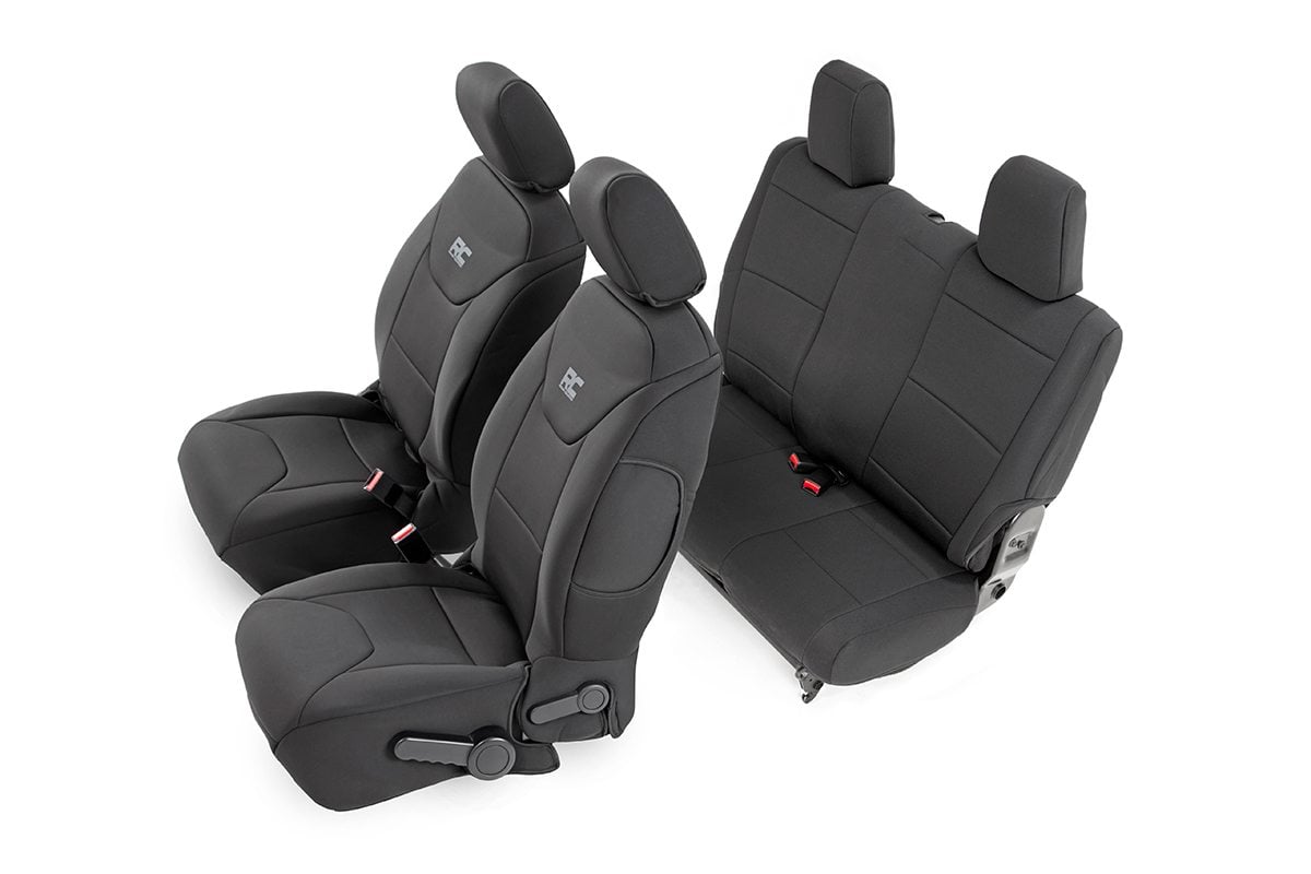 Rough Country Seat Covers Front And Rear 2-Door Fits Jeep Wrangler Jk 4WD (2013-2018) 91007