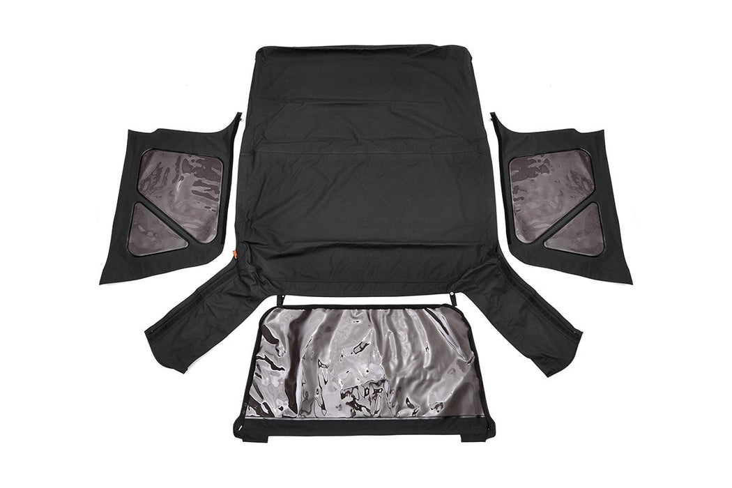 Rough Country Soft Top Replacement Black Full Doors compatible with Jeep Wrangler Tj (97-06) RC85020.35