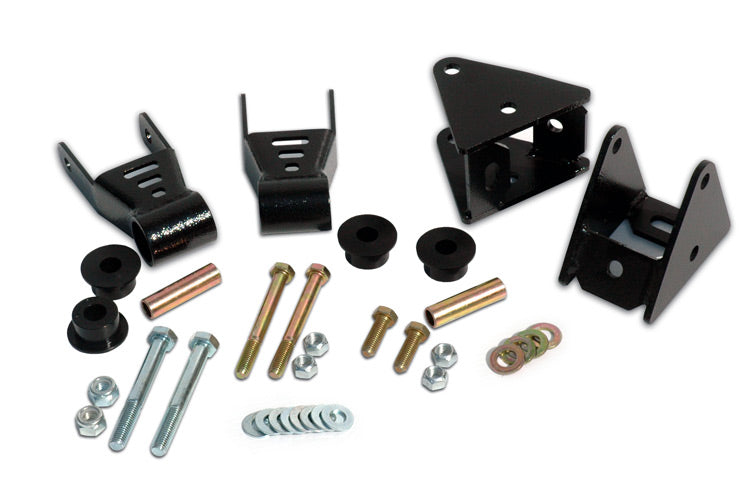 Rough Country Front Shackle Reversal Kit compatible with Jeep Wrangler Yj 4Wd (1987-1995) 5061