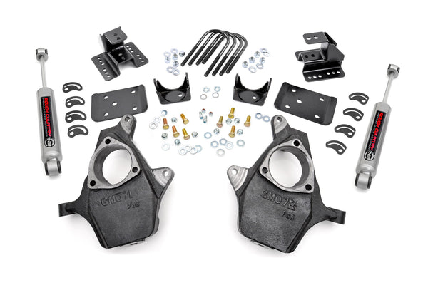 Rough Country Lowering Kit Knuckle 2"Fr 4"Rr Fits Chevy/GMC 1500 (07-14) 721.20