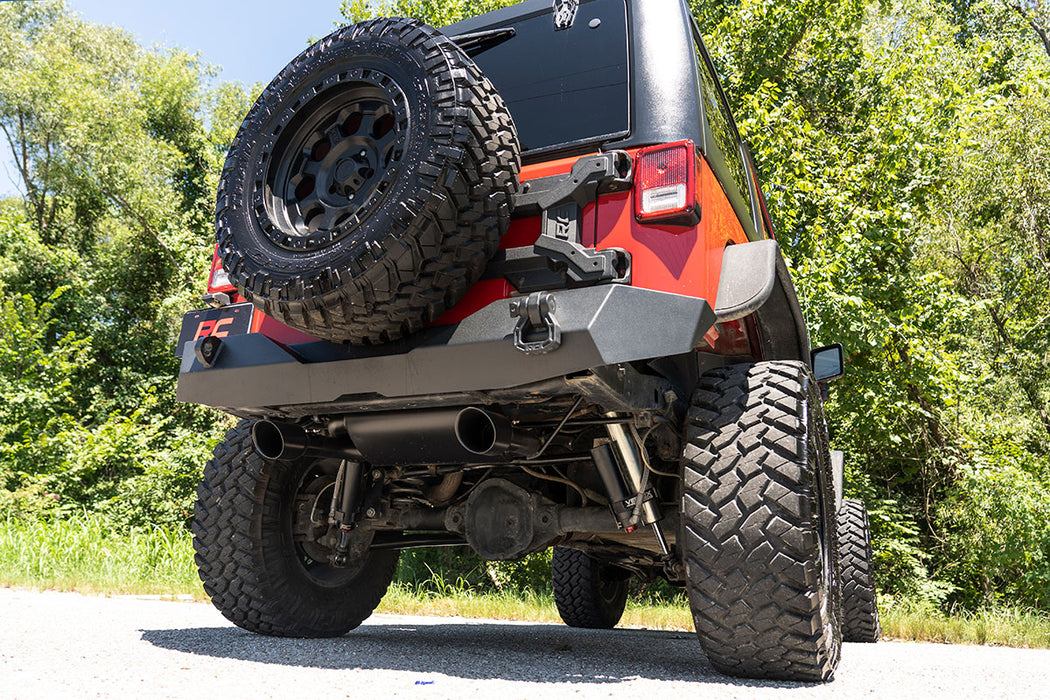 Rough Country Performance Exhaust Dual Outlet compatible with Jeep Wrangler Jk (2007-2018) 96002A