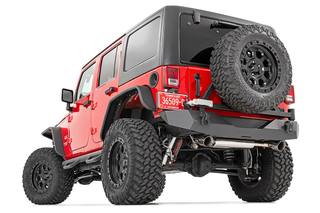 Rough Country Rear Bumper Rock Crawler Tire Carrier compatible with Jeep Wrangler Jk (07-18) 10594A