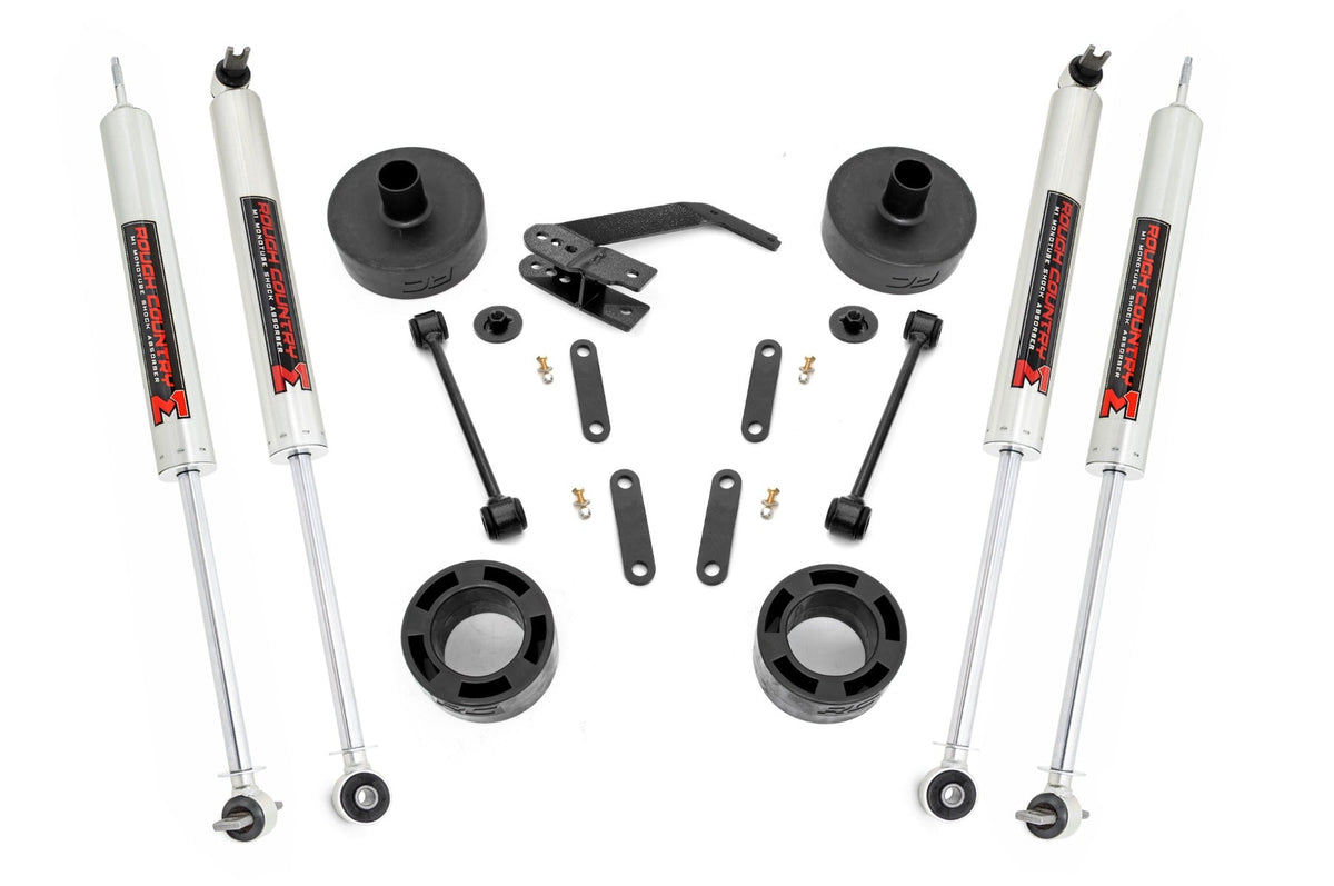 Rough Country 2.5 Inch Lift Kit Spacers M1 Fits Jeep Wrangler Jk (2007-2018) 65740