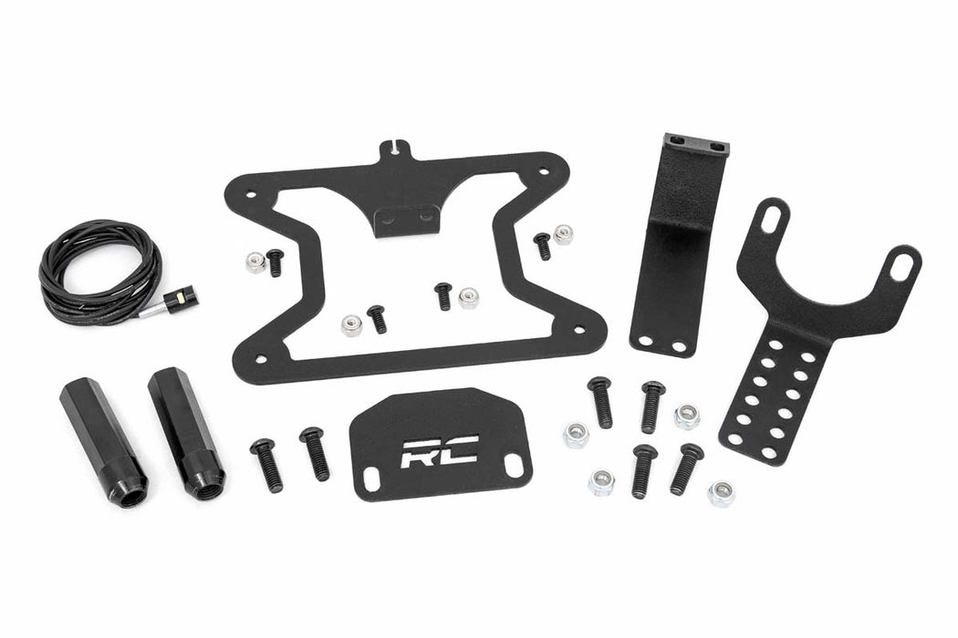 Rough Country License Plate Relocation Bracket compatible with Jeep Wrangler Jk (2007-2018) 10541