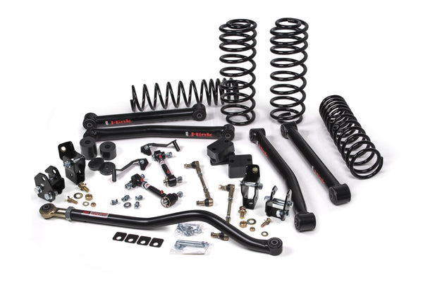 JKS 2018-2024 Fits Jeep Wrangler JL J-Konnect 2.5" 4Dr W, Shock Extension Brackets, Std Rate Coils, Fits 2018-2024 Jeep Wrangler JL JSPEC121KNS