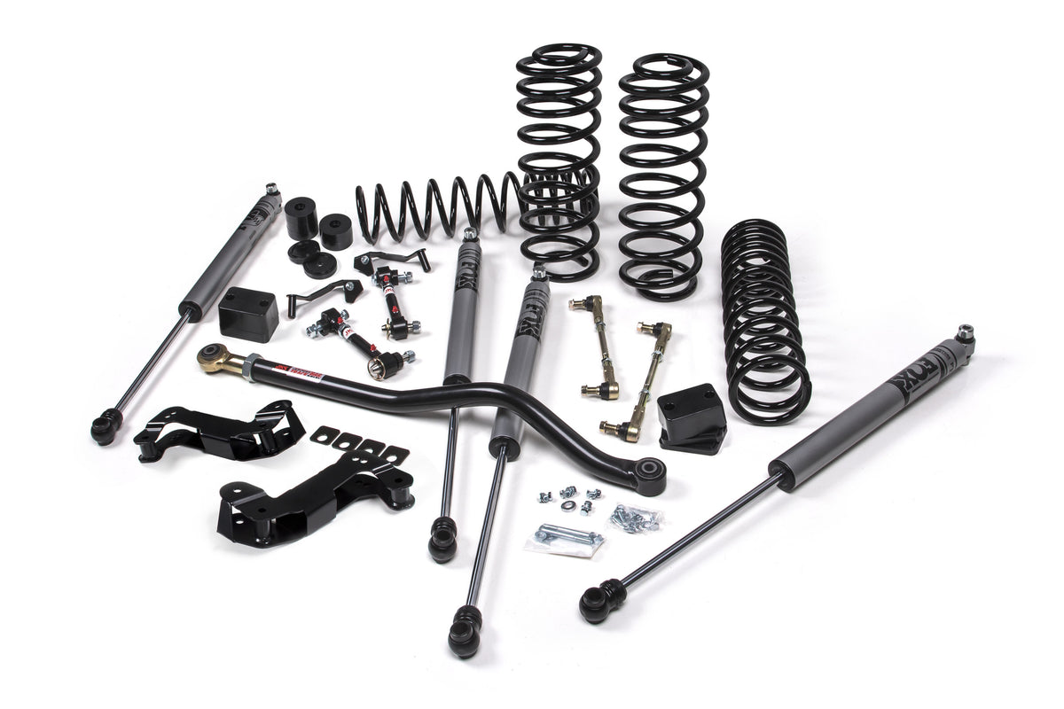 JKS 2018-2024 Fits Jeep Wrangler JL J-Kontrol 2.5" 4Dr W, FOX 2.5 Adventure Series Shocks, HD Rate Coils, Fits 2018-2024 Jeep Wrangler JL JSPEC138KFA