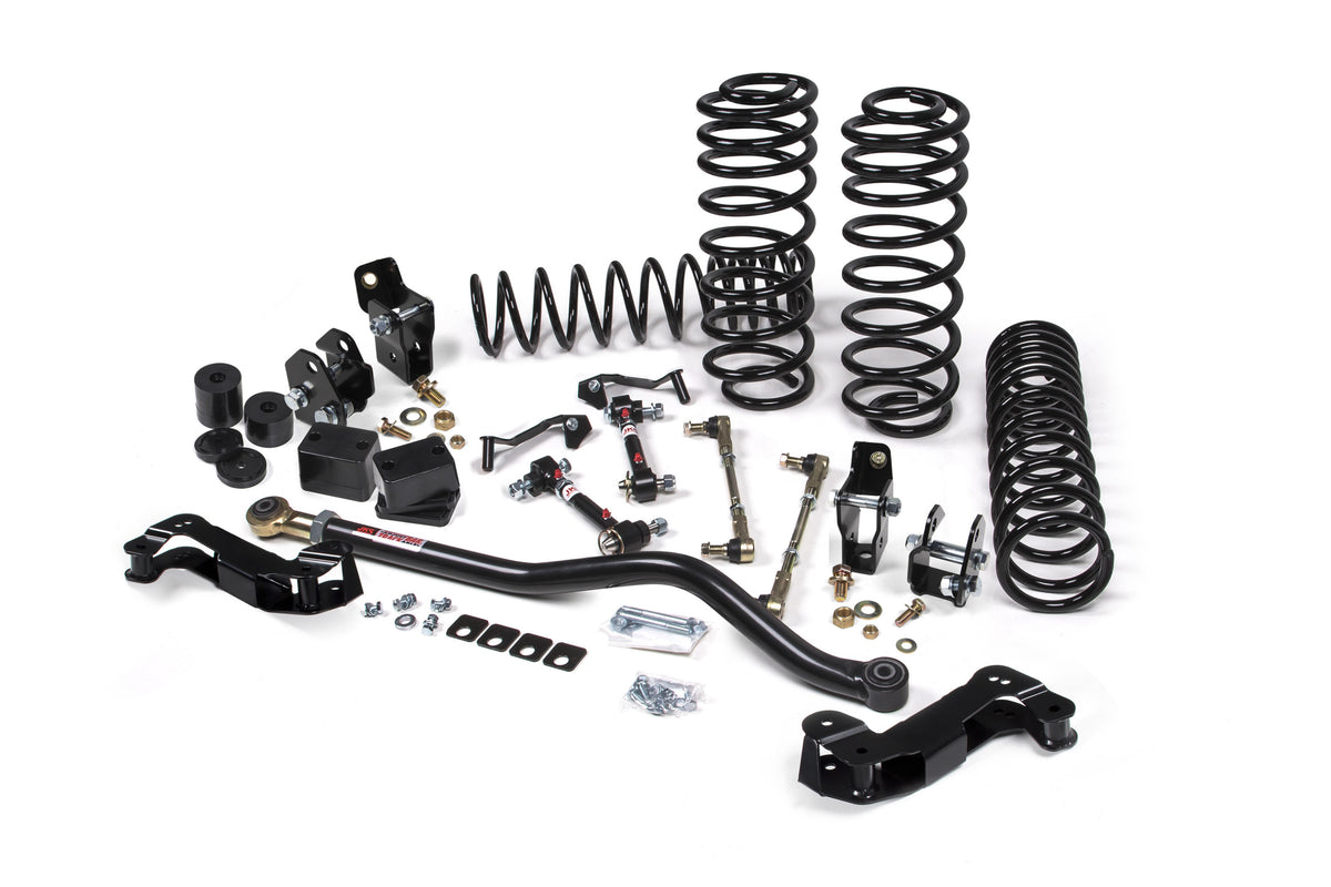 JKS 2018-2024 Fits Jeep Wrangler JL J-Kontrol 2.5" 4Dr W, Shock Extension Brackets, HD Rate Coils, Fits 2018-2024 Jeep Wrangler JL JSPEC138KNS