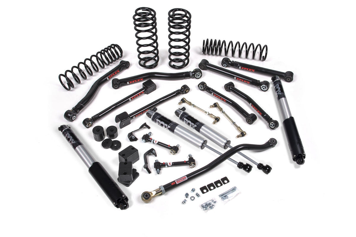 JKS 2018-2024 Fits Jeep Wrangler JL J-Krawl 2.5" 4Dr W, FOX 2.5 Performance Shocks, Std Rate Coils, Fits 2018-2024 Jeep Wrangler JL JSPEC125PS
