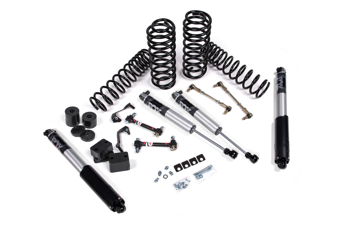 JKS 2018-2024 Fits Jeep Wrangler JL 1.5" Suspension Lift Kit, 1" Rear, Coil Spring W, J-link Arms- FOX 2.5 Performance Series Shocks, Fits 2018-2024 Jeep Wrangler JL JSPEC177PS