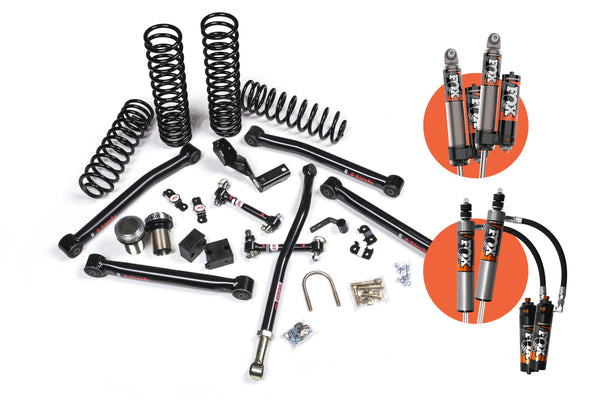 JKS 2007-2018 Fits Jeep Wrangler JK 2Dr 3.5" J-Lander Suspension Lift Kit W, FOX 2.5 Pes R, R Dsc Shocks 4wd, Fits 2007-2018 Jeep Wrangler JK JSPEC154PES