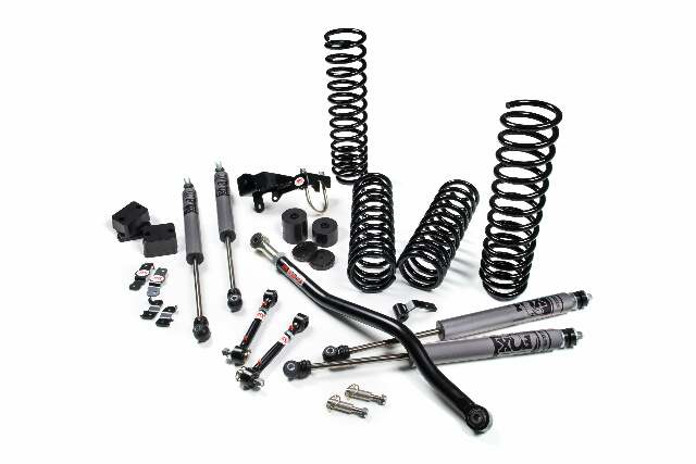 JKS JSPEC101KFA 2007-2018 compatible with Jeep Wrangler (JK) J-Venture 2Dr 3.5in System w/ Fox Adventure Series Shocks