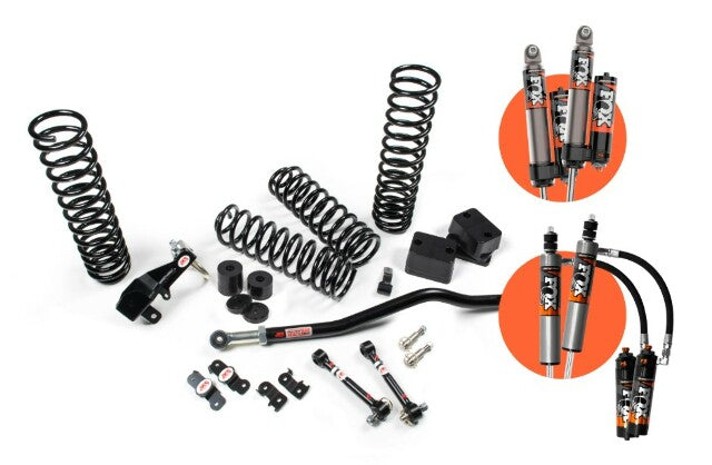 JKS JSPEC102PES 2007-2018 compatible with Jeep Wrangler (JK) 4Dr 2.5" J-Venture Suspension Lift Kit w/ Fox 2.5 PES R/R DSC Shocks 4wd