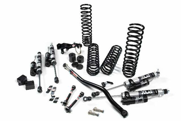 JKS 2007-2018 Compatible With Jeep Wrangler JK 4Dr RHD 2.5in JSpec System Fox Remote Resi, Fits 2007-2018 Jeep Wrangler JK JSPEC106KFR