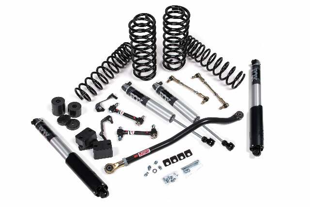 JKS 2018-2024 Fits Jeep Wrangler JL J-Venture 2.5" 4Dr W, FOX 2.5 Performance Series Shocks, Std Rate Coils, Fits 2018-2024 Jeep Wrangler JL JSPEC117PS