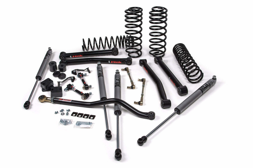 JKS JSPEC121k 2018-2024 compatible with Jeep Wrangler (JL) J-Konnect 2.5" 4Dr w/Jspec Shocks, STD Rate Coils