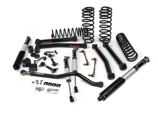 JKS 2018-2024 Compatible With Jeep Wrangler JL J-Konnect 2.5" 4Dr W, Fox 2.5 Performance Series Shocks, HD Rate Coils, Fits 2018-2024 Jeep Wrangler JL JSPEC122PS