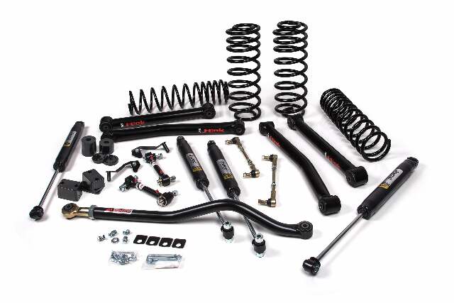 2018-2025 Jeep Wrangler JL - 4Dr - J-Konnect 3.5" Suspension Lift Kit - HD Rate Coil Springs Front/Rear - Jspec Shocks Front/Rear