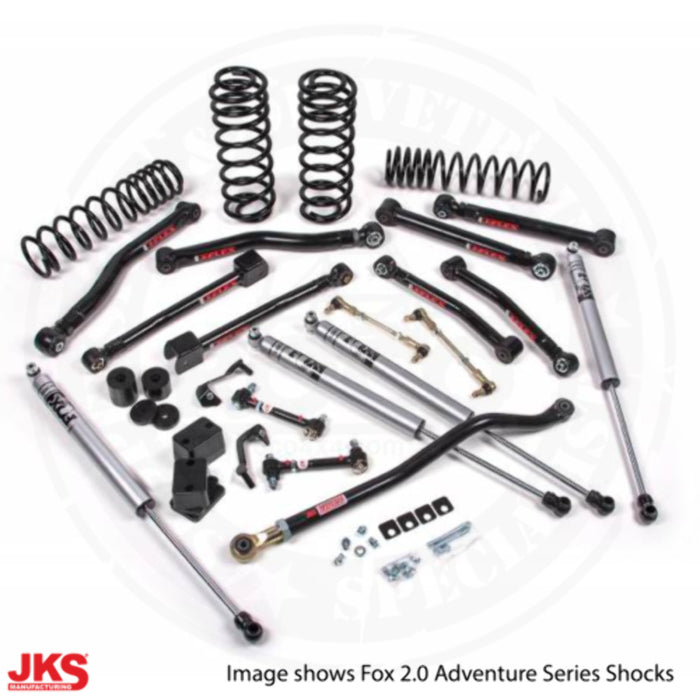 JKS JSPEC125KFP 2018-2024 compatible with Jeep Wrangler (JL) J-Krawl 2.5" 4Dr w/Fox 2.0 Performance Shocks, STD Rate Coils