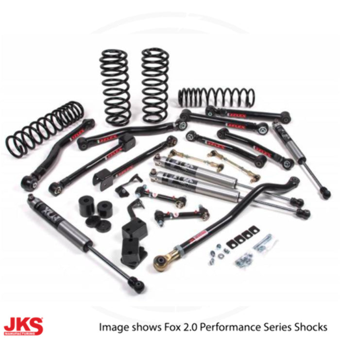 JKS JSPEC125KFP 2018-2024 compatible with Jeep Wrangler (JL) J-Krawl 2.5" 4Dr w/Fox 2.0 Performance Shocks, STD Rate Coils