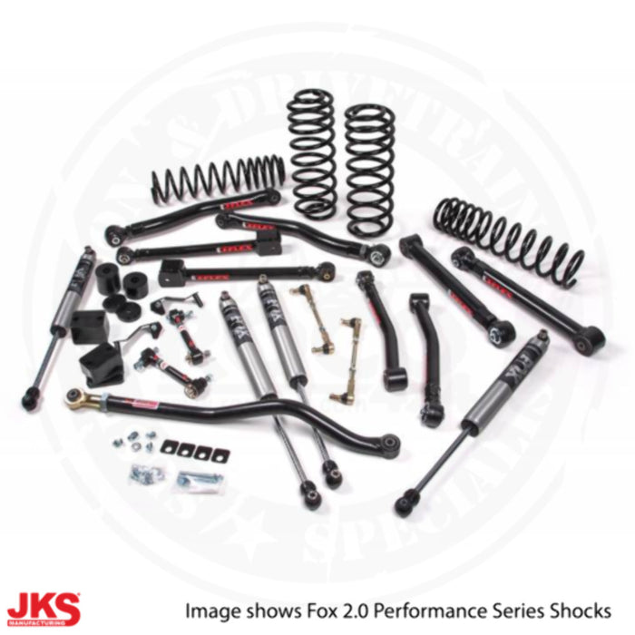 JKS JSPEC125KFP 2018-2024 compatible with Jeep Wrangler (JL) J-Krawl 2.5" 4Dr w/Fox 2.0 Performance Shocks, STD Rate Coils