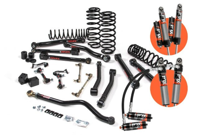 2018-2025 Jeep Wrangler JL - 4Dr - J-Krawl 3.5" Suspension Lift Kit - HD Rate Coil Springs Front/Rear - Fox 2.5" Performance Elite Shocks Front/Rear