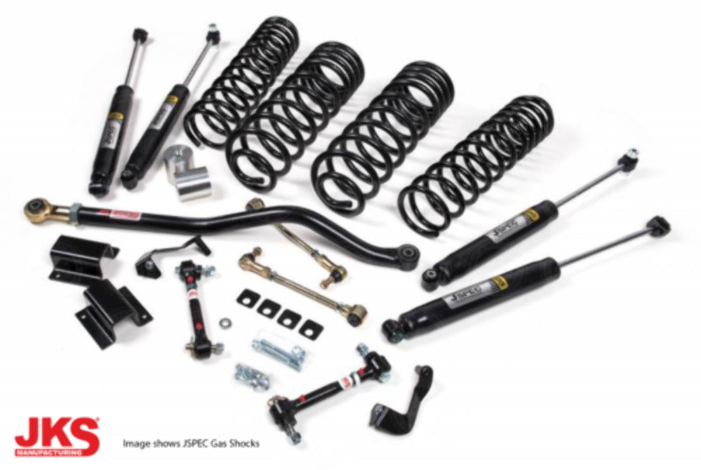 JKS JSPEC131K 2020-2023 compatible with Jeep Gladiator (JT) 3-3.5" Front 1.5-2" Rear Lift Kit- JSpec Shocks