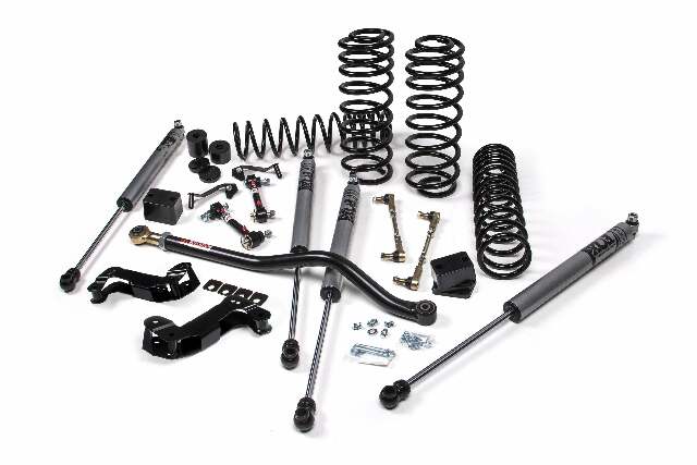 JKS JSPEC134KFA 2018-2024 compatible with Jeep Wrangler (JL) J-Kontrol 3" 2Dr w/Fox Adventure Series Shocks, STD Rate Coils