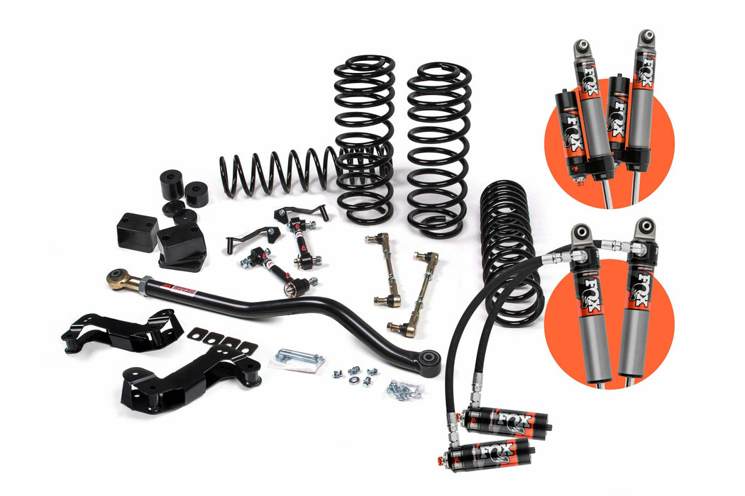 JKS JSPEC134KFP 2018-2024 compatible with Jeep Wrangler (JL) J-Kontrol 3" 2Dr w/Fox 2.0 Performance Series Shocks, STD Rate Coils