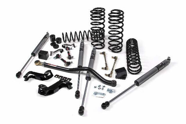 JKS 2018-2024 Compatible With Jeep Wrangler JL J-Kontrol 3" 2Dr W, Fox Adventure Series Shocks, HD Rate Coils, Fits 2018-2024 Jeep Wrangler JL JSPEC135KFA
