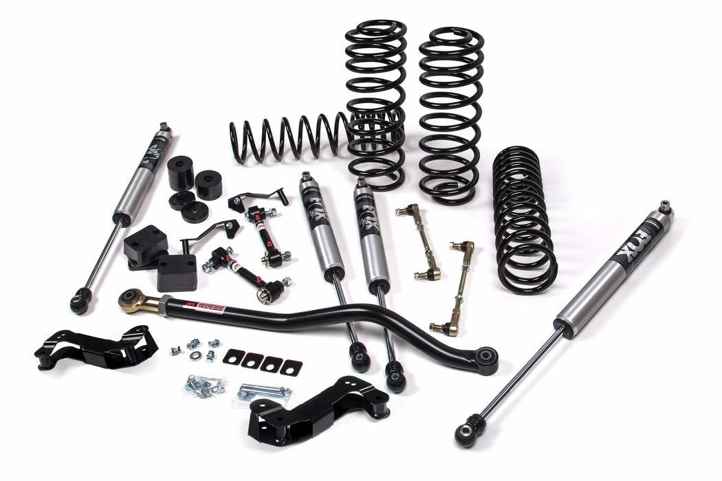 JKS JSPEC134KFP 2018-2024 Jeep Wrangler (JL) J-Kontrol 3" 2Dr w/Fox 2.0 Performance Series Shocks, HD Rate Coils