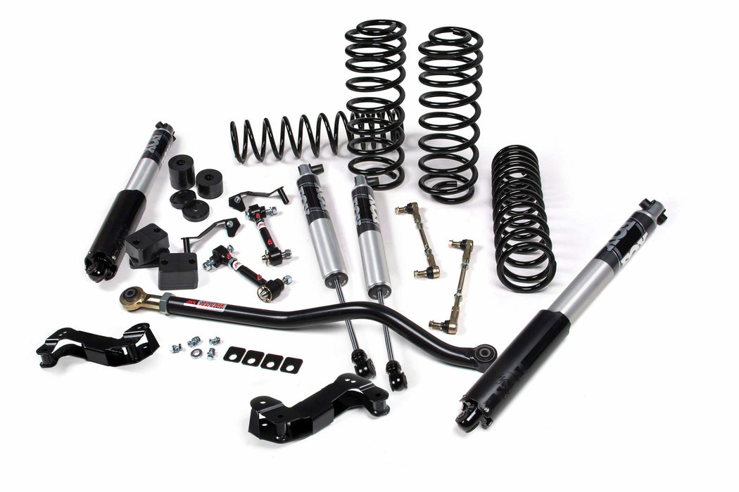 JKS JSPEC141KFA 2018-2024 compatible with Jeep Wrangler (JL) J-Kontrol 3.5" 4Dr w/Fox Adventure Series Shocks, STD Rate Coils