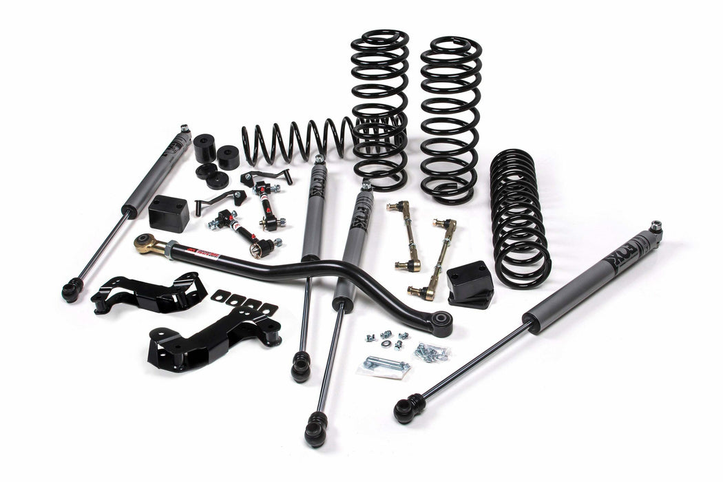 2018-2025 Jeep Wrangler JL - 4Dr - J-Kontrol 3.5" Suspension Lift Kit - Hd Rate Coil Springs Front/Rear - Fox 2.5" Performance Elite Series Shocks Front/Rear