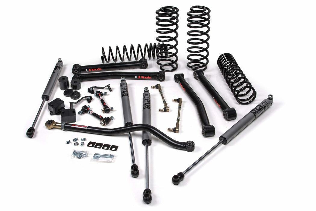 2018-2025 Jeep Wrangler JL - 2Dr - J-Konnect 3" Suspension Lift Kit - STD Rate Shocks Front/Rear - Fox 2.5" Performance Elite Series Shocks Front/Rear