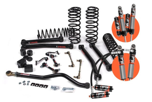 2018-2025 Jeep Wrangler JL - 2Dr - J-Konnect 3" Suspension Lift Kit - HD Rate Coil Springs Front/Rear - Fox 2.5" Performance Elite Series Shocks Front/Rear