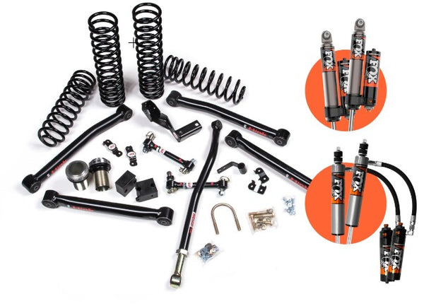 JKS 2007-2018 Compatible With Jeep Wrangler JK 2Dr 3.5" J-Lander Suspension Lift Kit W, Fox 2.5 Pes R, R Dsc Shocks 4wd, Fits 2007-2018 Jeep Wrangler JK JSPEC154PES