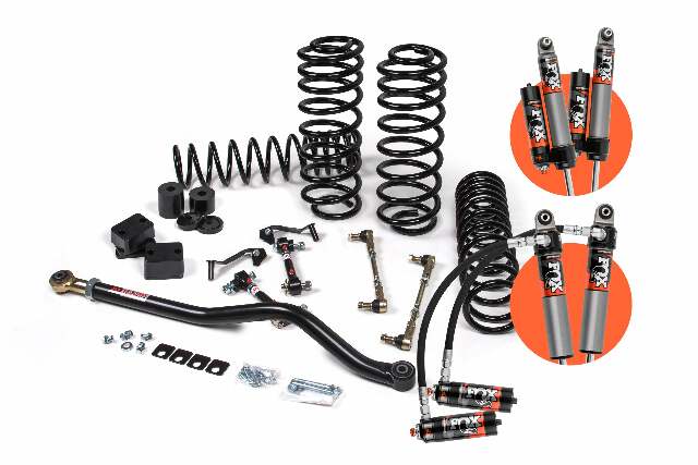 2020-2023 Jeep Wrangler JL - 4Dr - Diesel - J-Venture 2.5" Suspension Lift Kit - HD Rate Front/STD Rate Coil Springs Rear - Fox 2.5" Performance Elite Series Shocks Front/Rear