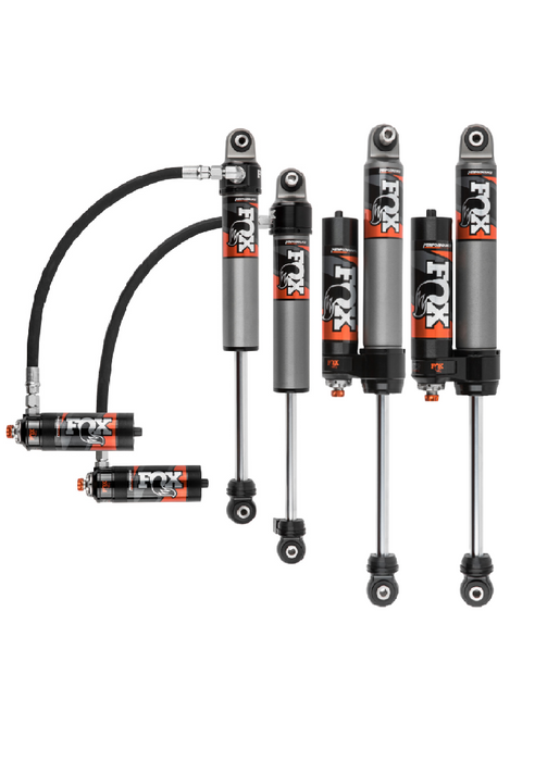 JKS 2018-2023 compatible with Jeep Wrangler JL 4Dr 3.5" J-Krawl System, Rubber Fox 2.5 PES R/R DSC Front, Fox 2.5 PES P/B DSC Rear, STD Rate Coils JKSA_JSPEC186PES