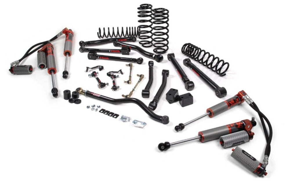 JKS 2018-2023 Fits Jeep Wrangler JL 4Dr 3.5" J-Krawl System, Rubber FOX 3.0 Frs Ibp R, R Dsc Front, FOX 3.0 Frs Ibp P, B Dsc Rear, HD Rate Coils, Fits 2018-2023 Jeep Wrangler JL JSPEC187FRS