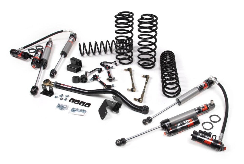 JKS 2018-2023 Fits Jeep Wrangler JL 2Dr 3" J-Krawl System, Rubber FOX 2.5 Pes R, R Dsc Front, FOX 2.5 Pes P, B Dsc Rear, HD Rate Coils, Fits 2018-2023 Jeep Wrangler JL JSPEC190PES