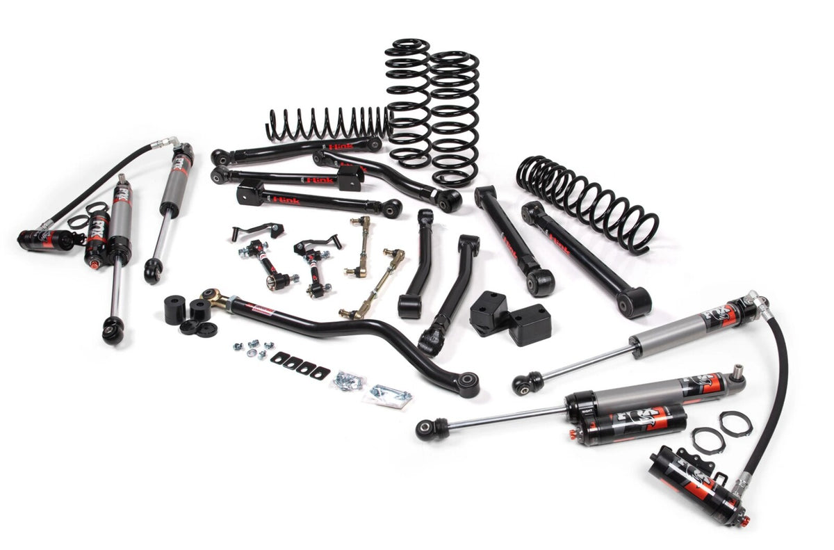 JKS 2021-2023 Fits Jeep Wrangler JL 4Dr 4xe 2" J-Krawl Suspension Lift Kit, Rubber FOX 2.5 Pes R, R Dsc Front, FOX 2.5 Pes P, B Dsc Rear, Fits 2021-2023 Jeep Wrangler JL JSPEC199PES