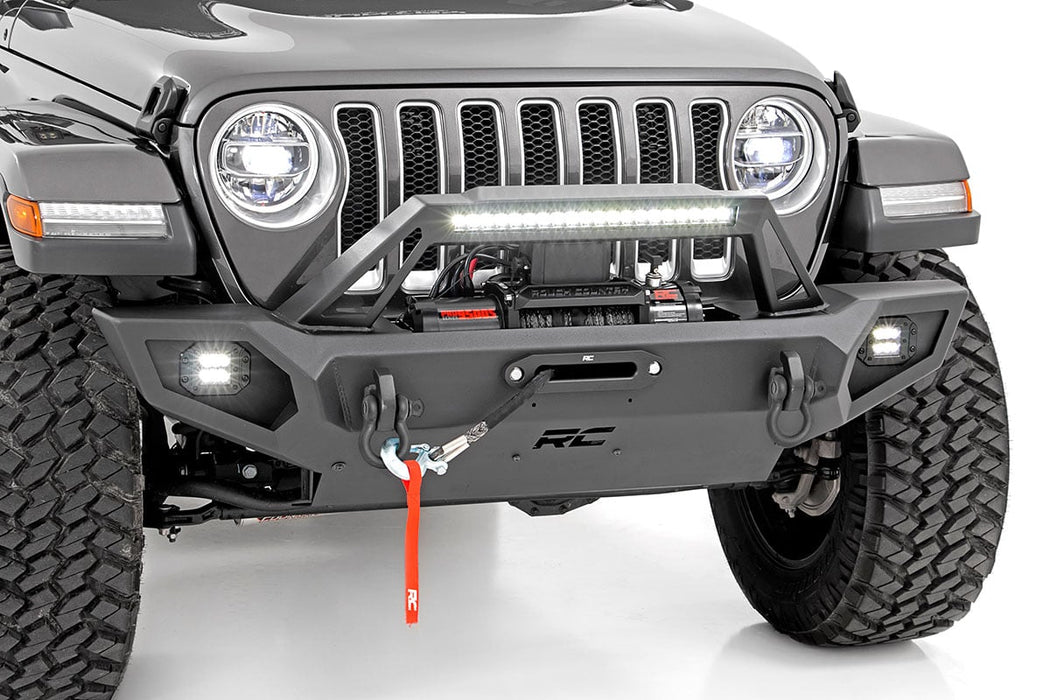 Rough Country Front Winch Bumper compatible with Jeep Gladiator Jt/Wrangler Jk & Jl 10585