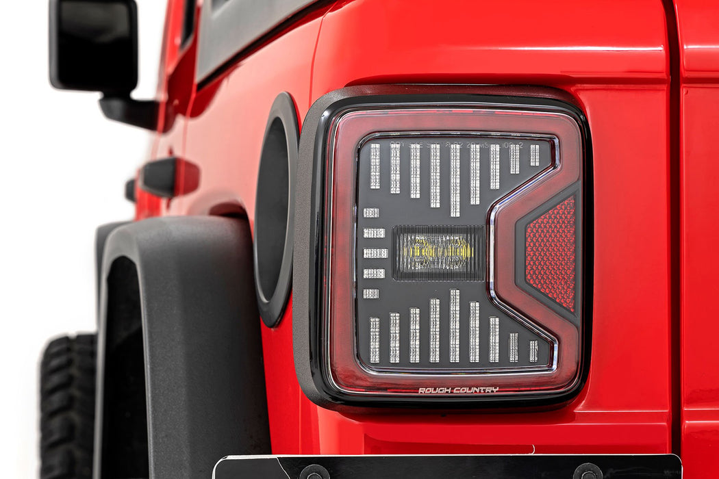 Rough Country Led Tail Light compatible with Jeep Wrangler Jl 4Wd (2018-2023) RCH5900